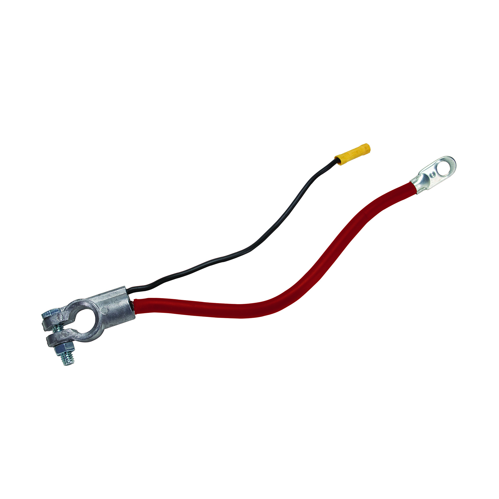 Uriah Products Top Post Battery Cable — 48in., 2 AWG, Red, Tin-Plated Brass Terminal, Model# UV001770